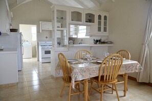 Dining - Spacious cool and breezy Apartments with a captured ocean view and the country (Saint Philip)