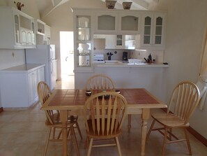 Dining - Spacious cool and breezy Apartments with a captured ocean view and the country (Saint Philip)