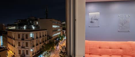 Estudio, 1 cama de matrimonio con sofá cama, no fumadores (Apartment 1) | Vistas a la ciudad