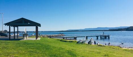 ビーチの近く、ビーチタオル