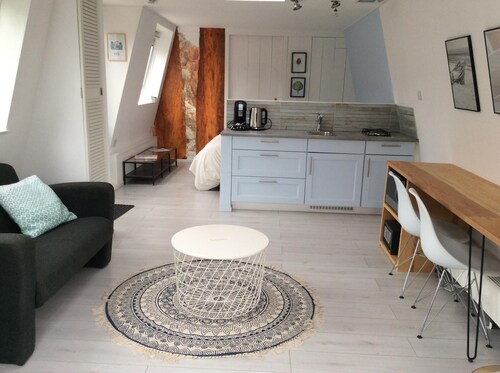 Our B & B is located in the back of our garden in a separate garden house