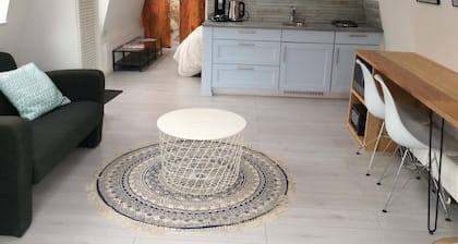 Our B & B is located in the back of our garden in a separate garden house