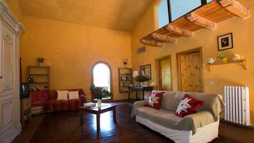 Fernseher, Kamin, DVD-Player