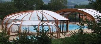 Chalet, panoramic view, fully equipped, private terrace, indoor swimming pool ..