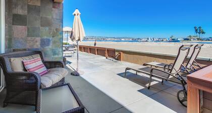 Enjoy coffee and the sunrise at the ground floor bayfront patio!