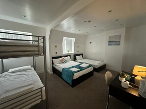 Family Quadruple Room, Multiple Beds, Ensuite | Individually decorated, individually furnished, free WiFi, bed sheets - Olive Lodge Blackpool (Blackpool)