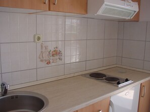 Appartement, 1 chambre, balcon, vue montagne | Cuisine privée