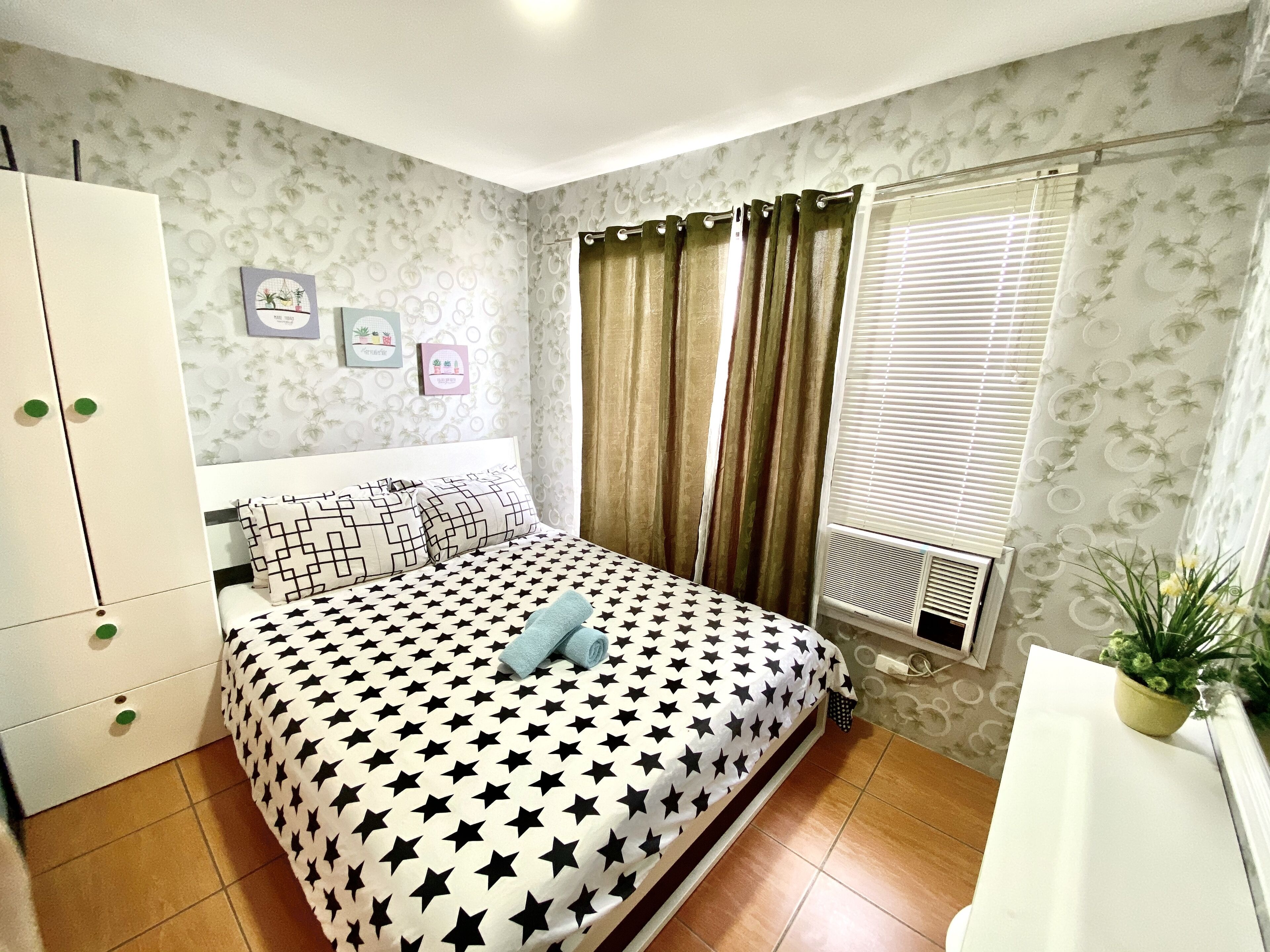 1 habitación y ropa de cama de alta calidad 