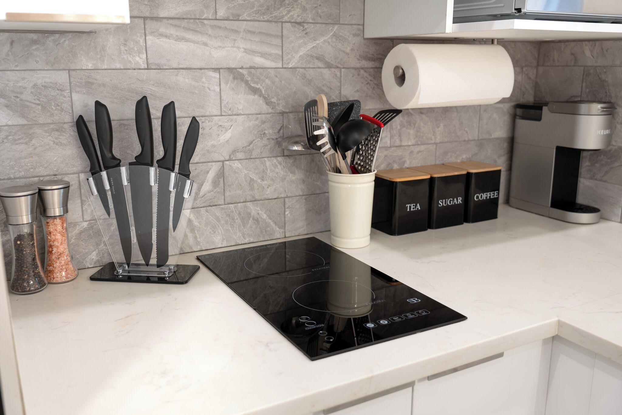 Apartamento City | Cocina privada | Frigorífico, microondas, placa de cocina y cafetera o tetera