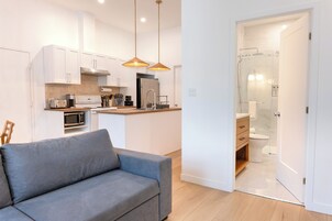 City Apartment, 2 Bedrooms | Living area | 43-inch Smart TV with cable channels, TV, Netflix