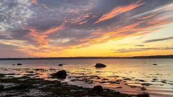 Sun-loungers, beach towels
