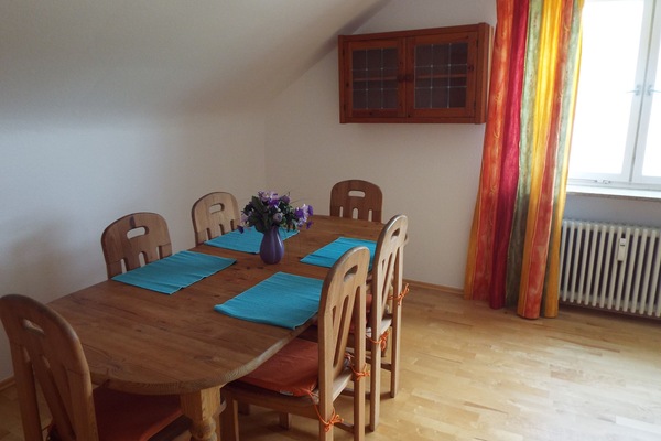 Essbereich im Wohnzimmer