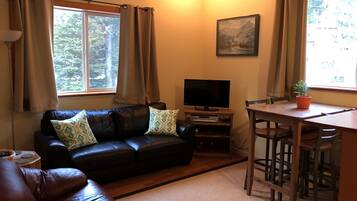 Smart TV, DVD player, books