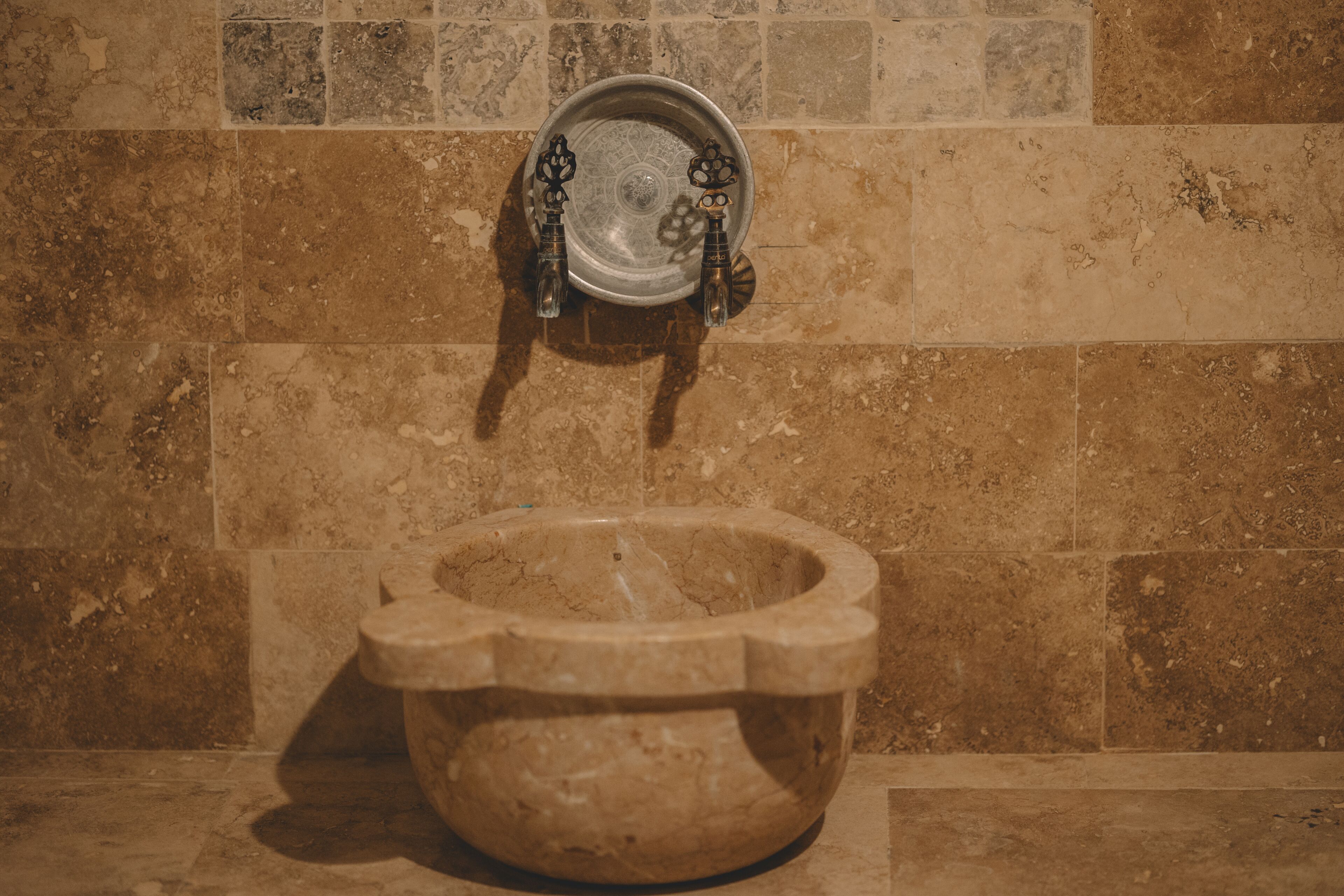 honeymoon suite | bathroom | designer toiletries, hair dryer, slippers, bidet