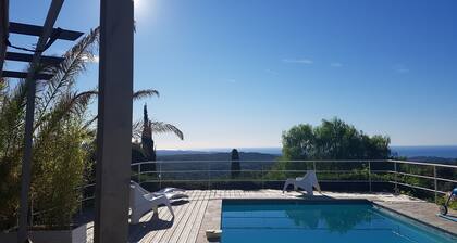 Top of the house, private pool and panoramic sea view
