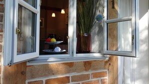 A brick wall with a window and a door. - stylish and nostalgic near Timmendorfer Strand Baltic Sea and old town Lübeck (Offendorf)