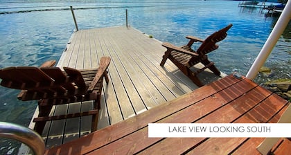 ¡Nuevo listado! Hermoso retiro con impresionantes vistas. Kayac. Frente al lago Wi-Fi gratis
