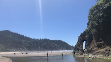 En la playa