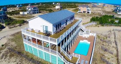 Family 4x4 luxury, steps from the beach, pool, hot tub, theater, Sunday rental, wifi