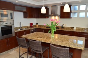 Senior Condo, 3 Bedrooms, Ocean View | Private kitchen