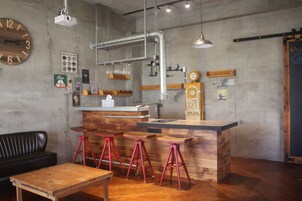 Family House, 2 Double Beds, Courtyard View | Individually decorated, individually furnished, desk, blackout drapes