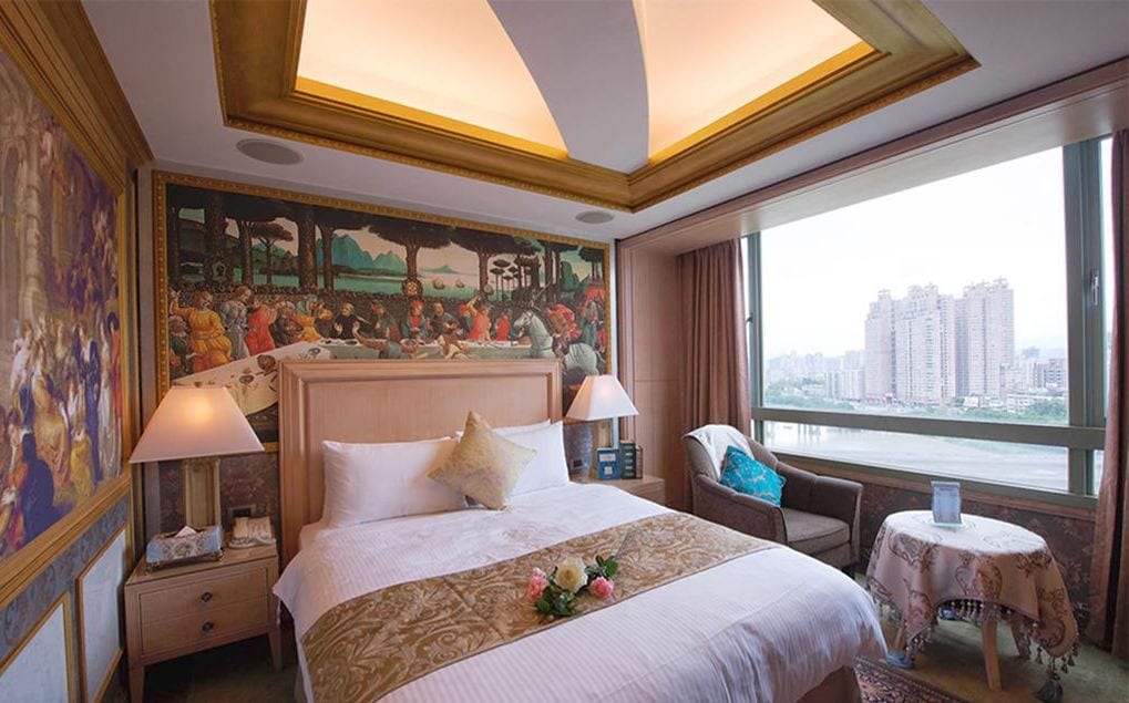 renaissance theme lake view suite | 1 bedroom, minibar, in-room safe, desk