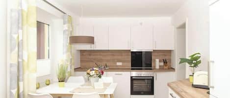 Fridge, oven, dishwasher, freezer