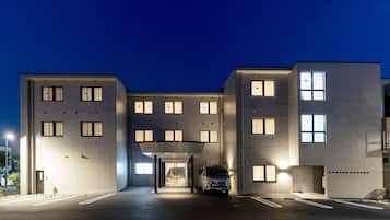 Front of property – evening/night