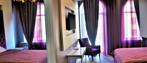 Premium tweepersoonskamer, 1 kingsize bed, balkon, op Executive-verdieping | Lakens van Egyptisch katoen, luxe beddengoed