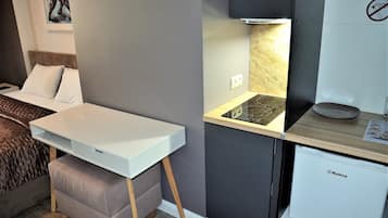 Chambre Double Premium, 1 trÚs grand lit, coin cuisine, niveau Exécutif | Cuisine privée