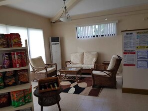 Sala de estar en el lobby