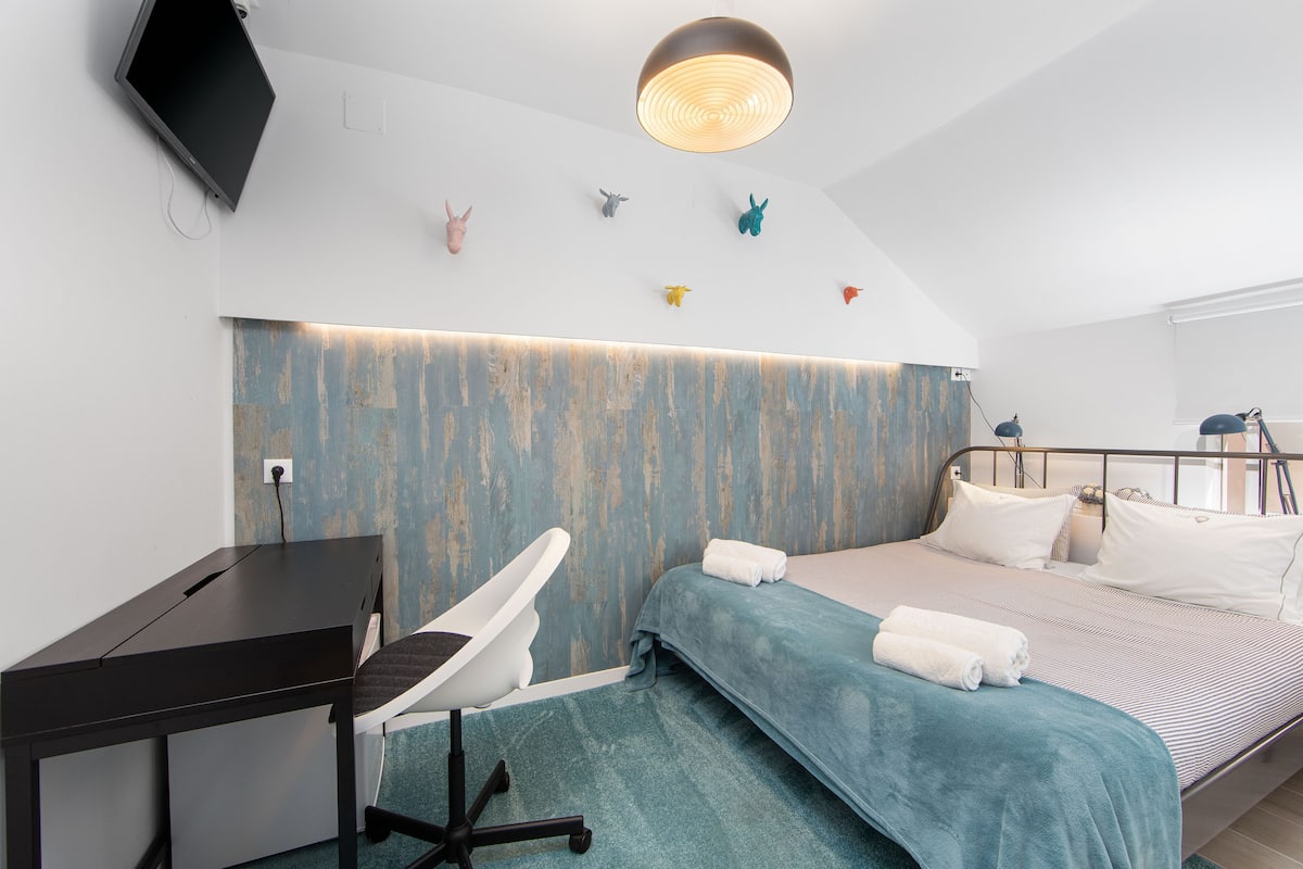 5 chambres, bureau, Wi-Fi gratuit, décoration personnalisée