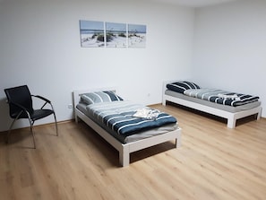 Desk, soundproofing, iron/ironing board, rollaway beds