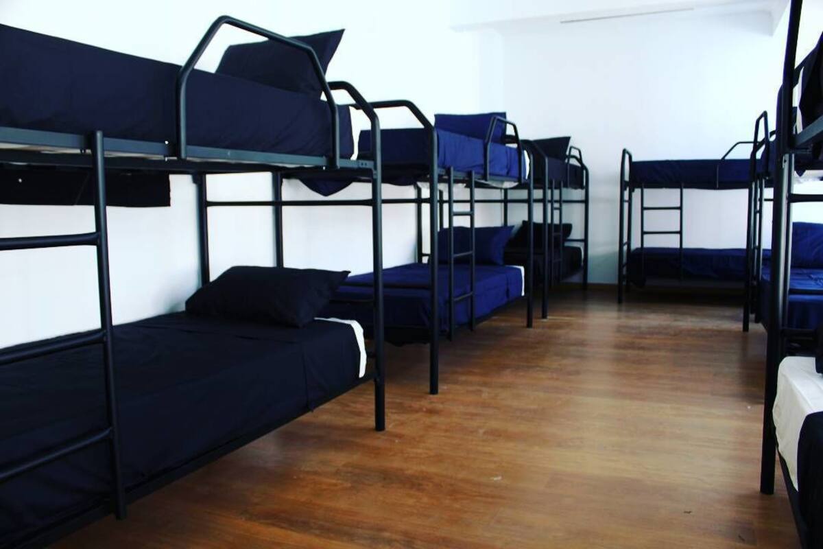 Basic Shared Dormitory, Men only (Blue) | Iron/ironing board