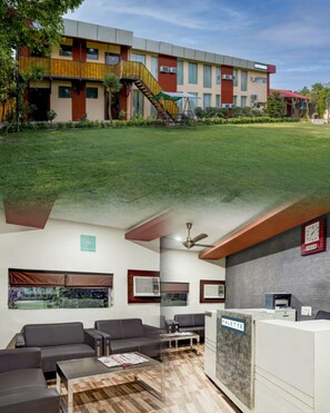 Vista frontal de la propiedad