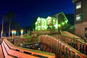 Front of property – evening/night