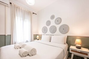 2 slaapkamers, een strijkplank/strijkijzer, gratis wifi, beddengoed