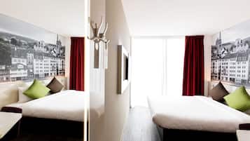 Double Room | Desk, blackout drapes, soundproofing, iron/ironing board