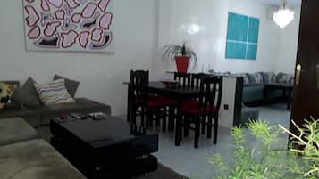 City Apartment, 2 Bedrooms | Living area | Flat-screen TV, DVD player