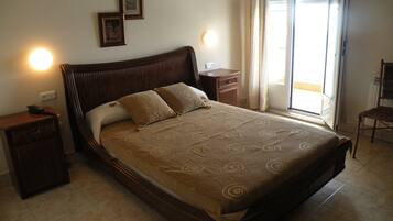 Standard Double Room, Terrace, Sea View | In-room safe, free WiFi, bed sheets
