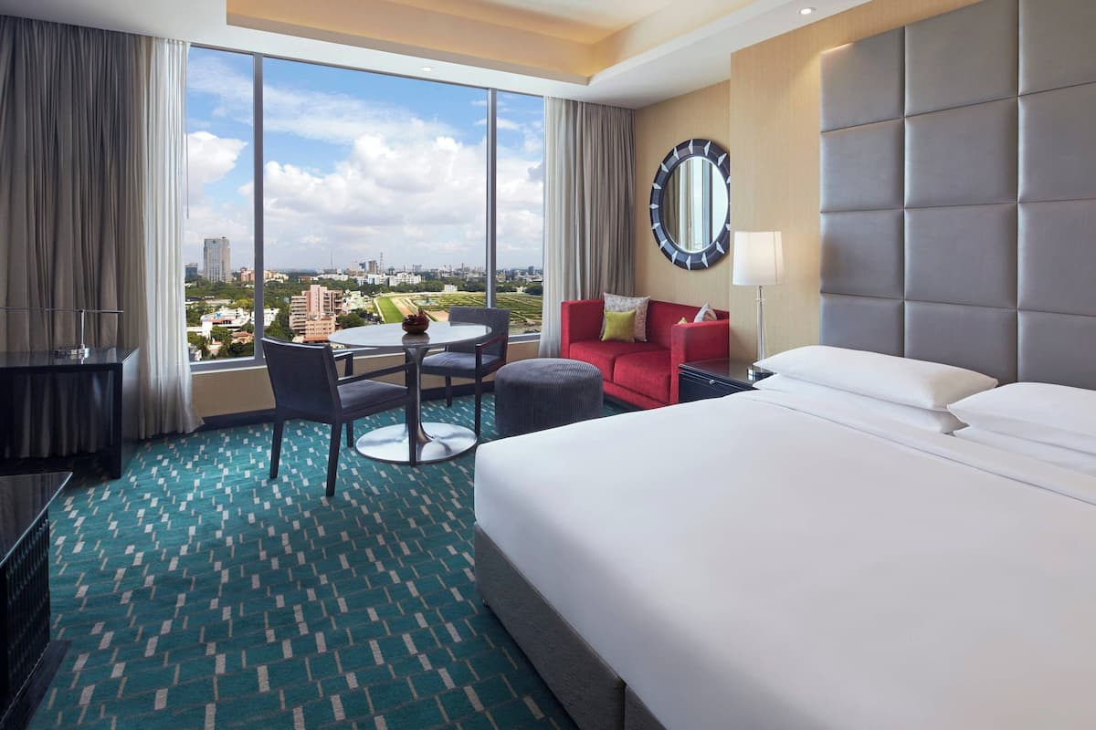 Executive Room, 1 Katil Kelamin (Double) (View) | Ruang Istirahat | Pemandangan taman menghidangkan makan tengah hari dan makan malam 