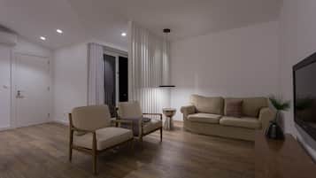 Family Villa, 2 Bedrooms | Living area | Flat-screen TV