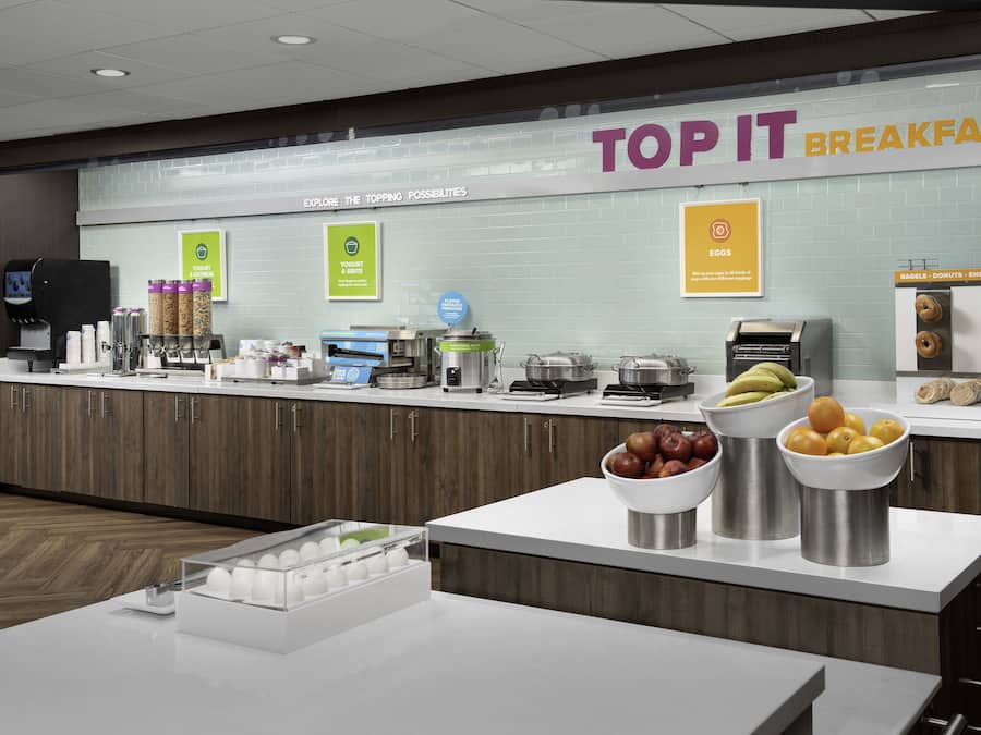 Free daily buffet breakfast