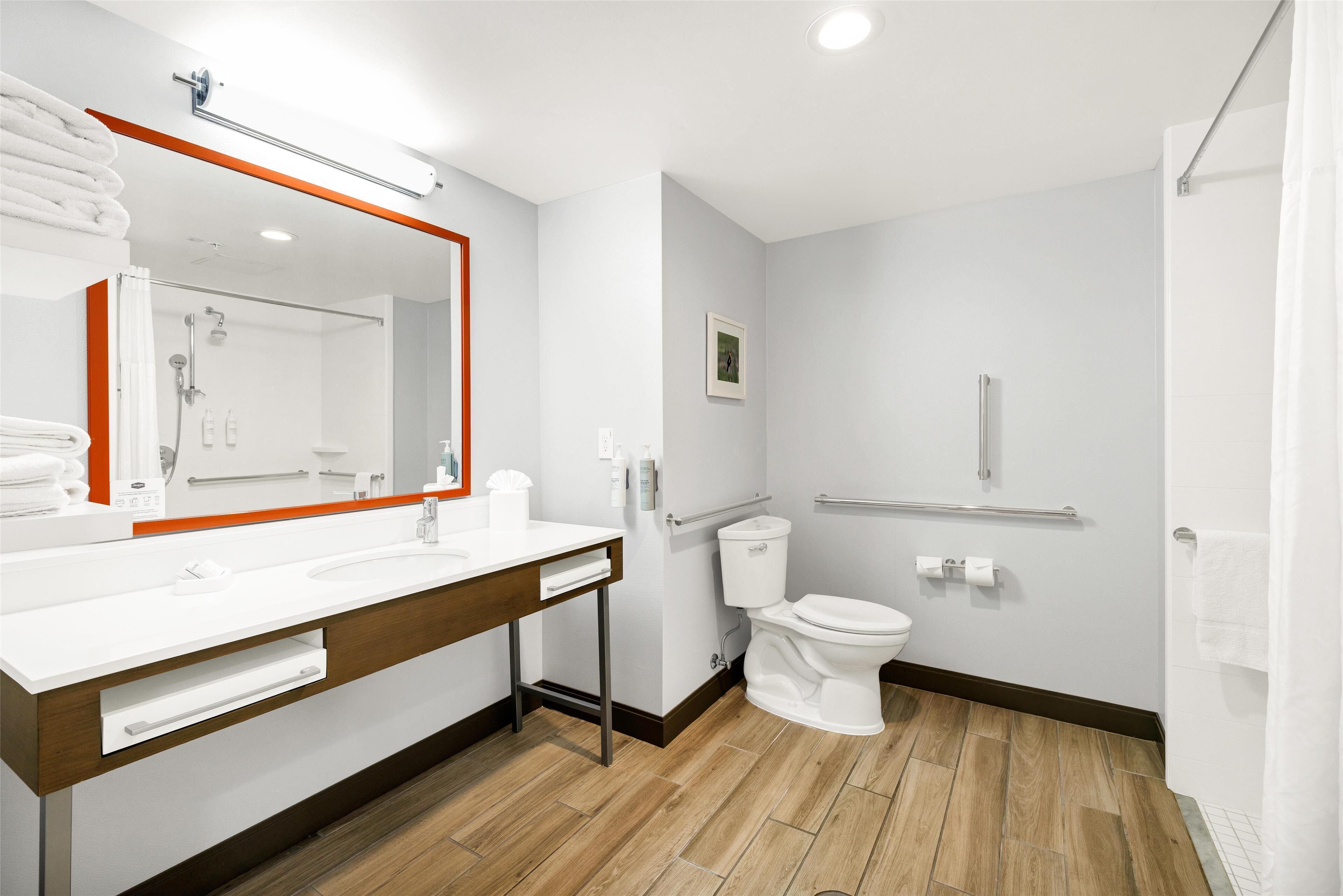 free toiletries, hair dryer, towels, soap