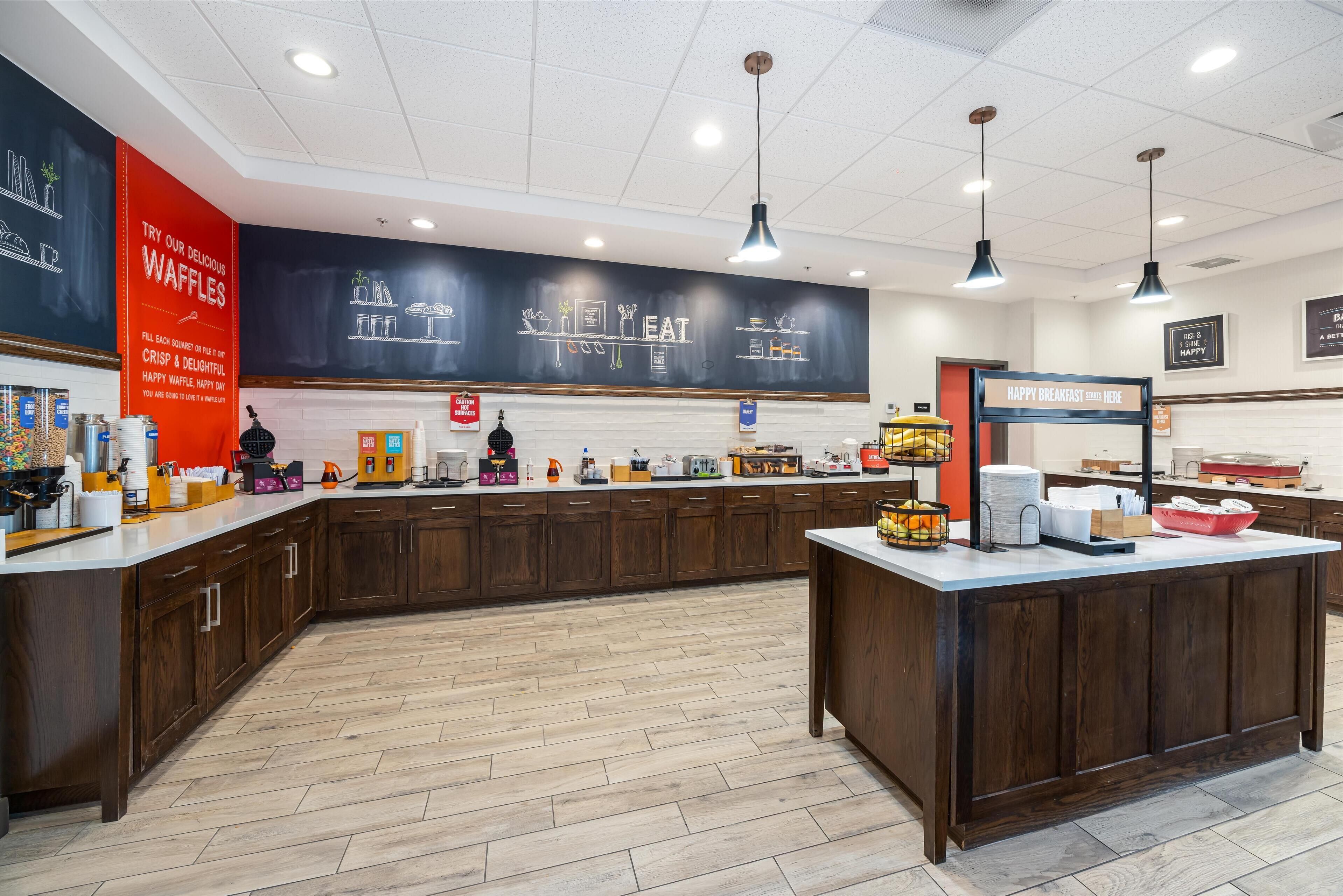 Free daily buffet breakfast