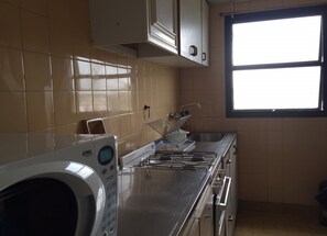 Duplex - 1 sovrum | Eget kök | Stort kylskåp, mikrovågsugn, ugn och spishäll