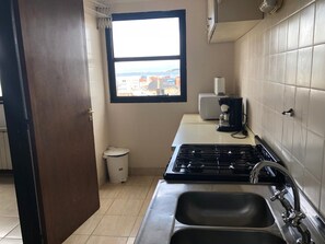 Full-size fridge, microwave, oven, stovetop - Departamento San Martin H (Ushuaia)