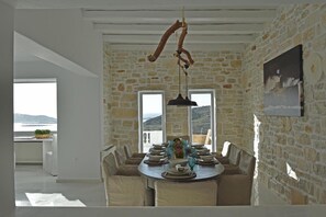 Deluxe Villa, Non Smoking, Private Pool | Living area | Flat-screen TV - Aelya (Paros)
