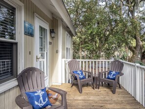 Enjoy relaxing on the front porch.