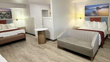 Desk, blackout curtains, free WiFi, bed sheets